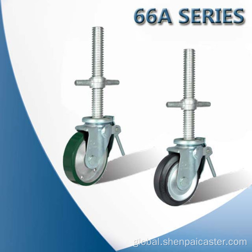 Coaster Wheels [66A]Heavy Duty PU Scaffold Caster for Scaffolding Factory